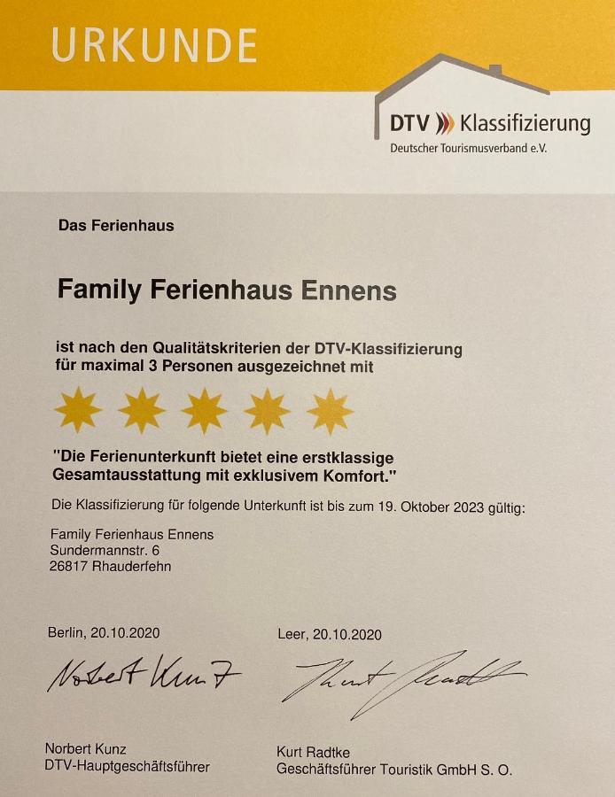 Family Ferienhaus Ennens Rhauderfehn Esterno foto